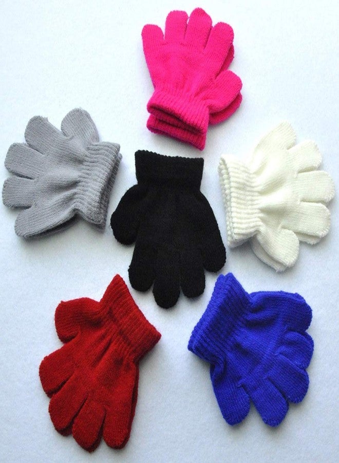 BaiX Toddler Boys and Girls Winter Knitted Writing Gloves, 1-3 Years Old, Black - Image 4